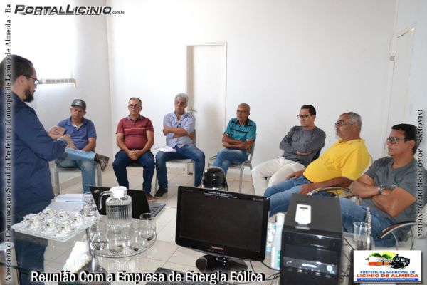 Licínio de Almeida: Reunião Com a Empresa de Energia Eólica.