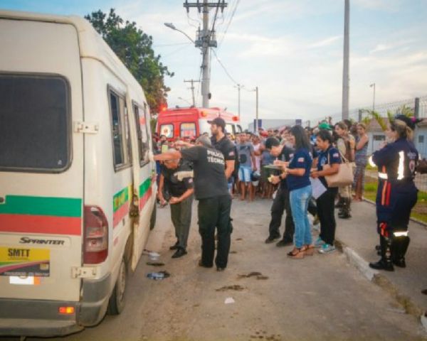 Idosa de 64 anos é morta a tiros após van de transporte alternativo parar em ponto