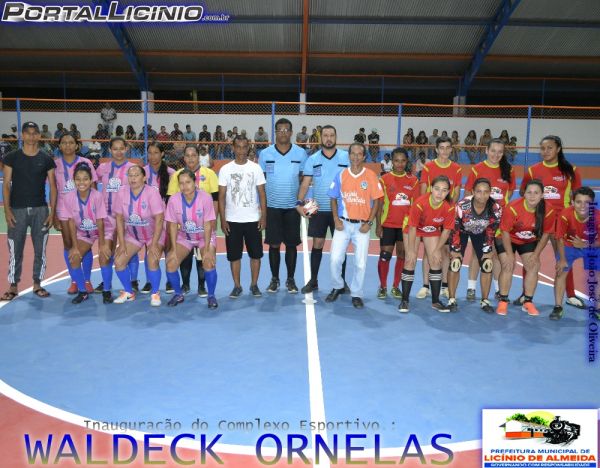 Licínio de Almeida: Frederico Vasconcelos Inaugura O Complexo Esportivo Waldeck Ornelas.