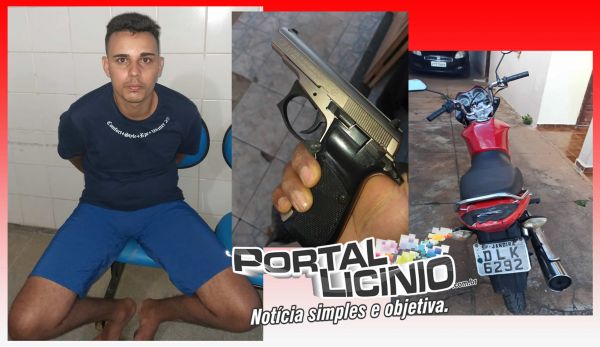 Licínio de Almeida.: PM Apreende Meliante e Recupera Moto Roubada.