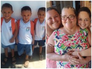 Família de trigêmeos que perderam mãe, avó e tia para Covid-19 recebe ajuda: &#039;Ser humano é muito bom