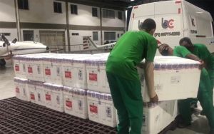 Novo lote com mais de 220 mil doses da vacina contra a Covid-19 chega à Bahia