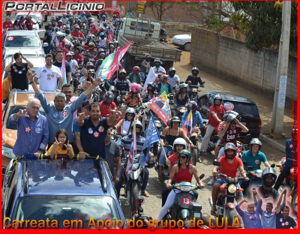 26/08/2022 - Passeata em Apoio ao Grupo de LULA em Licínio de Almeida.