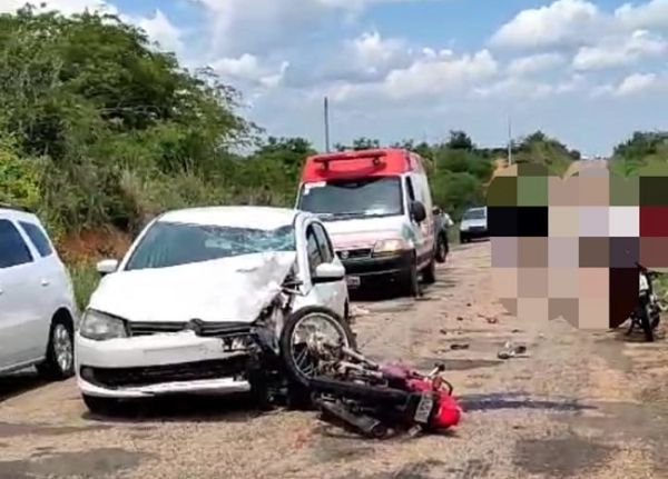 Caculé: Colisão entre carro e motocicleta é registrada na BA-026, deixando uma vítima fatal