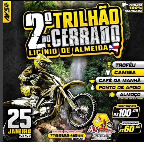 ADRENALINA LAMA E POEIRA: Lic&iacute;nio de Almeida se prepara para o 2&ordm; Trilh&atilde;o do Cerrado neste domingo (