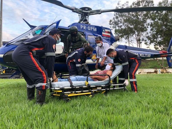 Indígena é socorrida em helicóptero na BA após marca-passo apresentar problemas