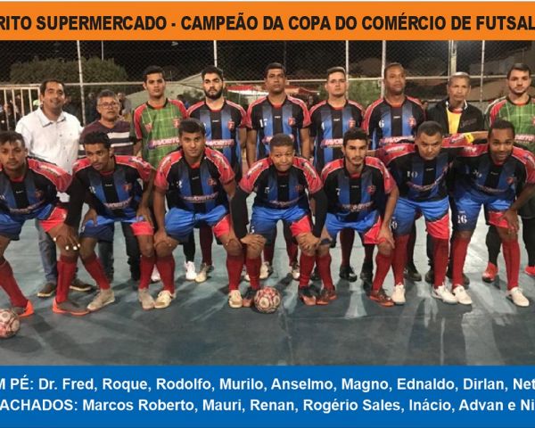 Supermercado Favorito é a Campeã da Copa do Comércio de Licínio de Almeida .