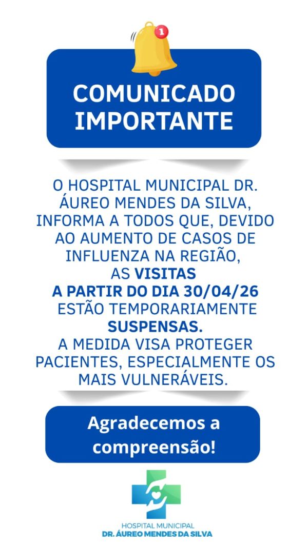Hospital Municipal de Lic&iacute;nio de Almeida suspende visitas temporariamente devido ao aumento de casos