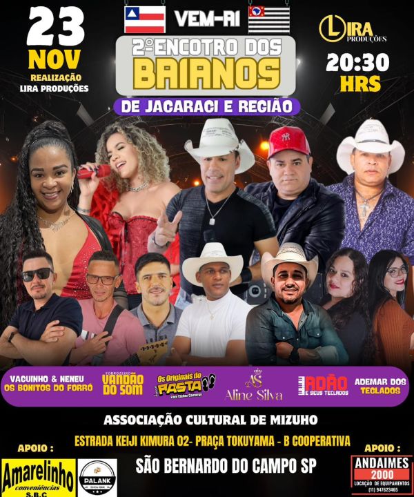 2º Encontro dos Baianos de Jacaraci e Região Promete Agitar São Bernardo do Campo Neste Sábado.