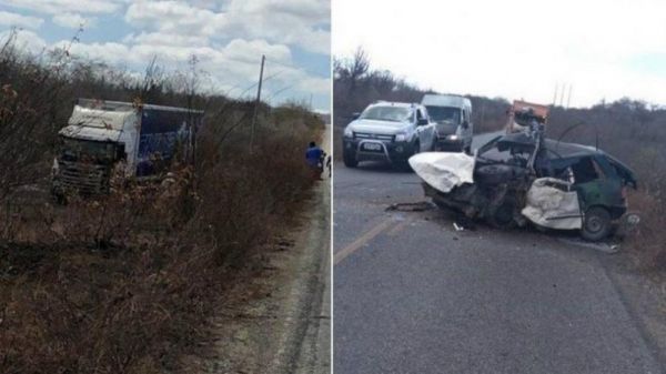 Acidente entre carro e caminhão da banda Cavaleiros do Forró deixa um morto na Paraíba