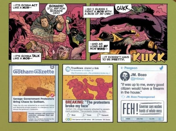 Nova HQ do Batman faz alusão a Bolsonaro com fala sobre porte de arma